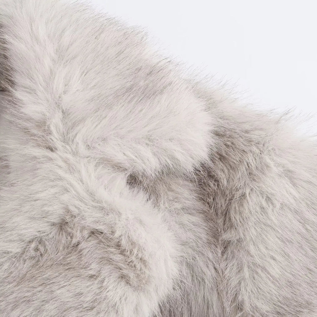 Manteau Fourrure ANYA | Taupe