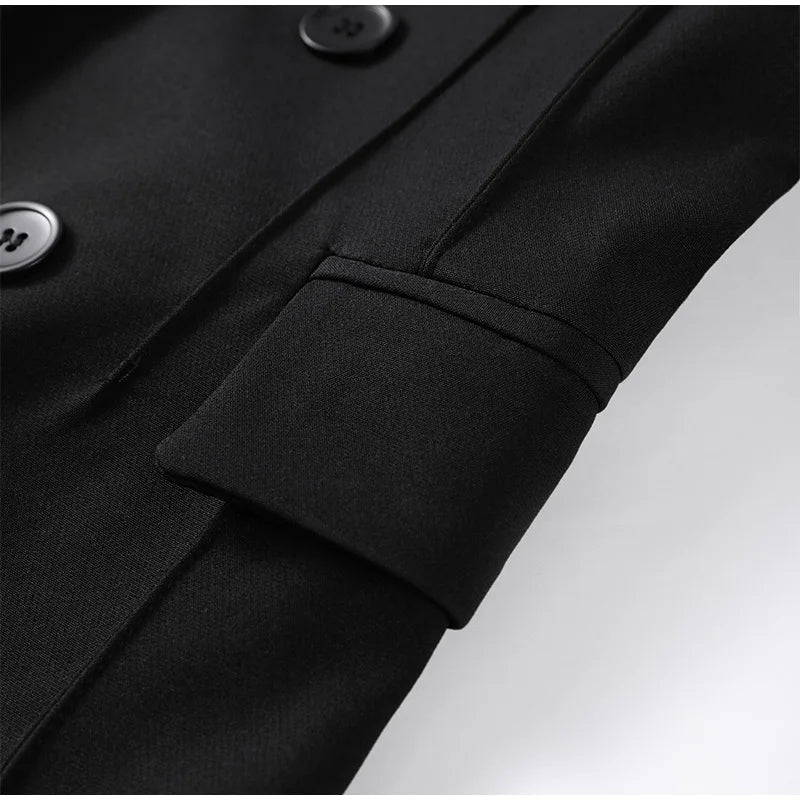 Pantalon Noir Taille Haute