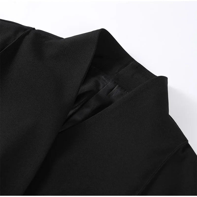 Pantalon Noir Taille Haute